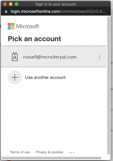 Log into your Microsoft account as part of the verification process